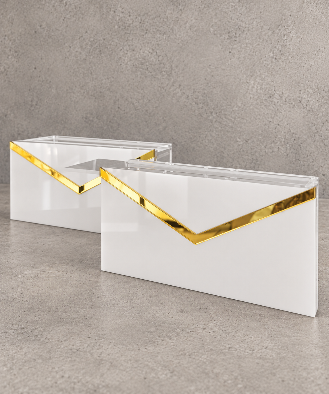 Perspex money envelope