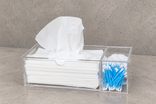 Perspex Tissue Box Organizer Single Tier
