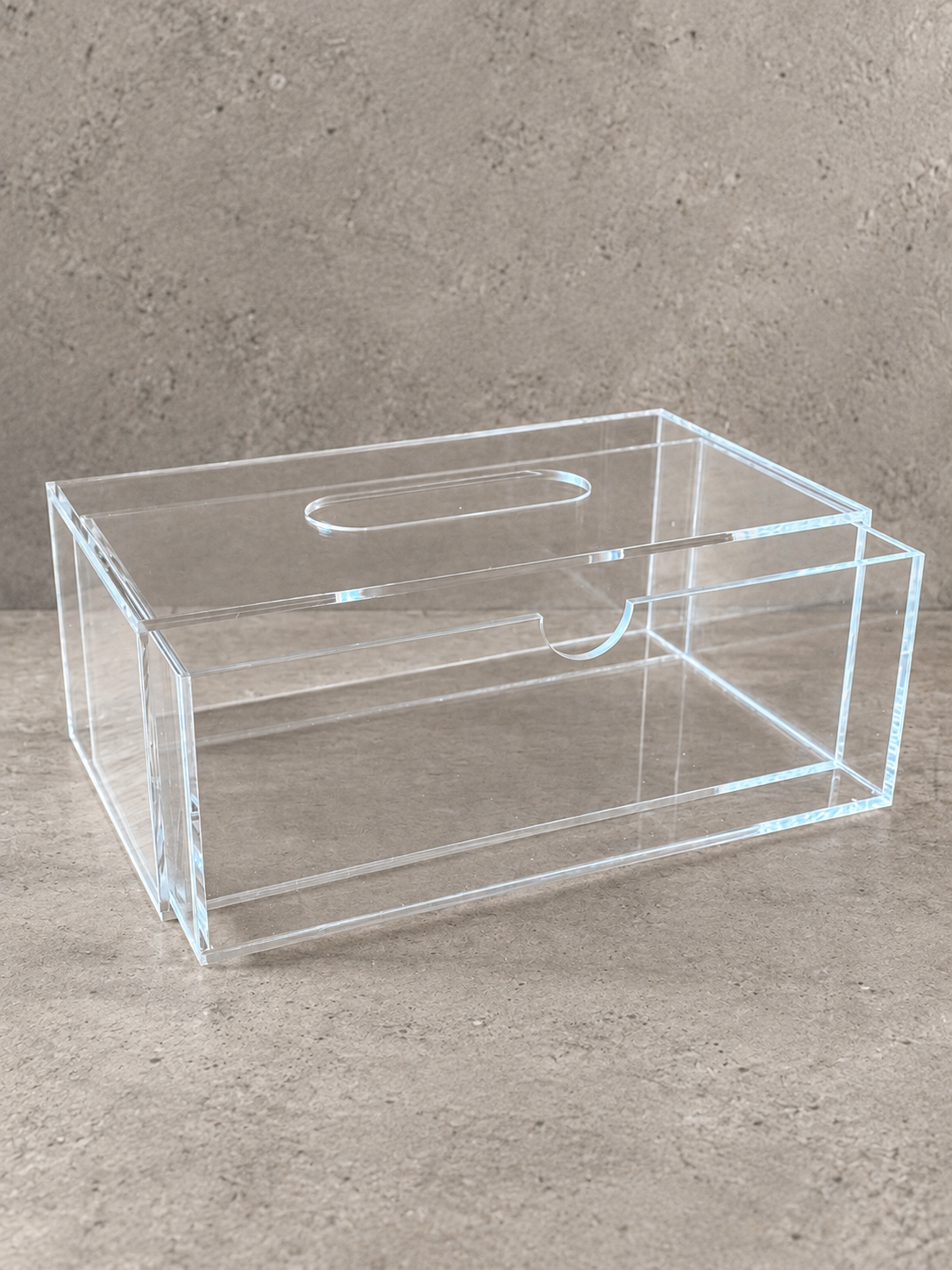 Perspex Tissue Box Draw