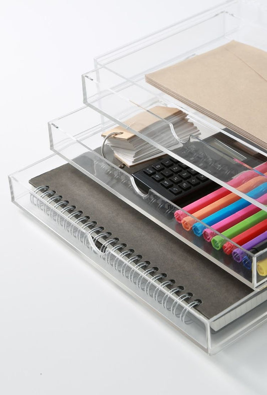 Home Office - Perspex stationery draws