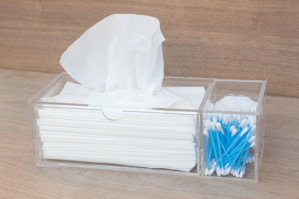 Perspex Tissue Box Organizer Single Tier – CreativeObjekt