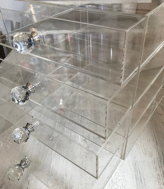 Perspex Make Up box Tiers