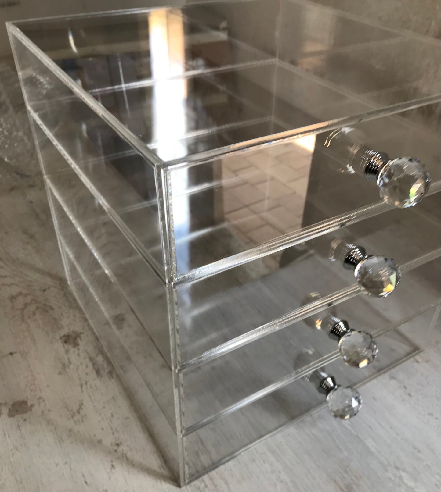 Perspex Make Up box Tiers