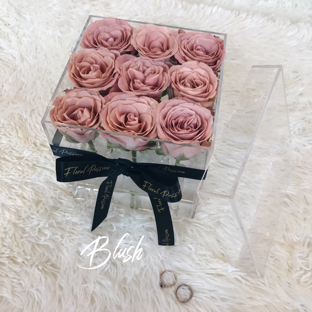 Perspex Rose Box